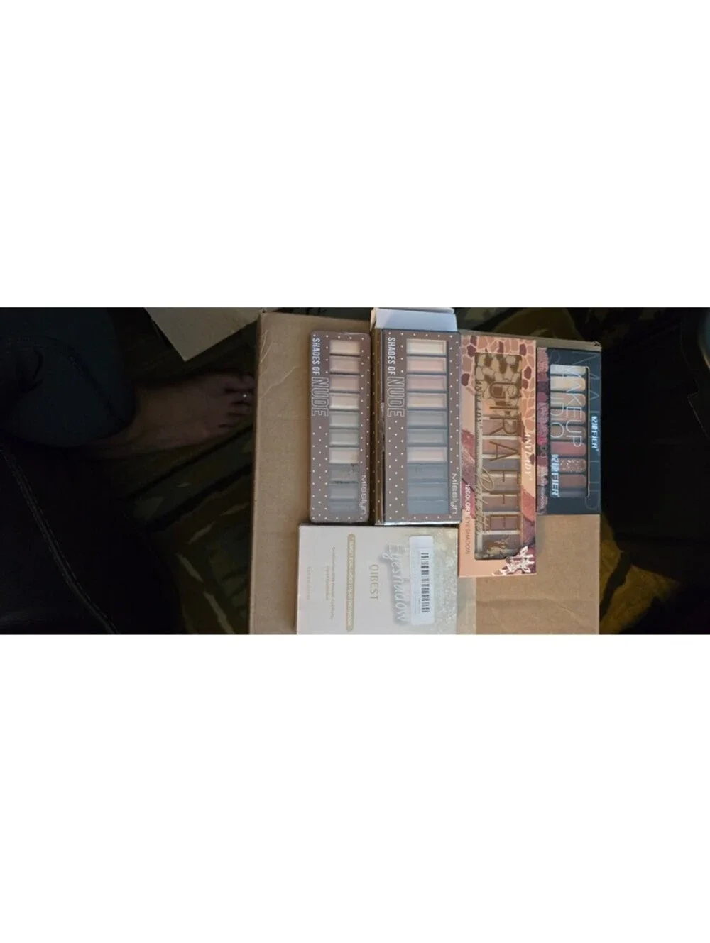 New Assorted Eyeshadow Palettes - Nude Shades, Giraffe Palette, Makeup Studio